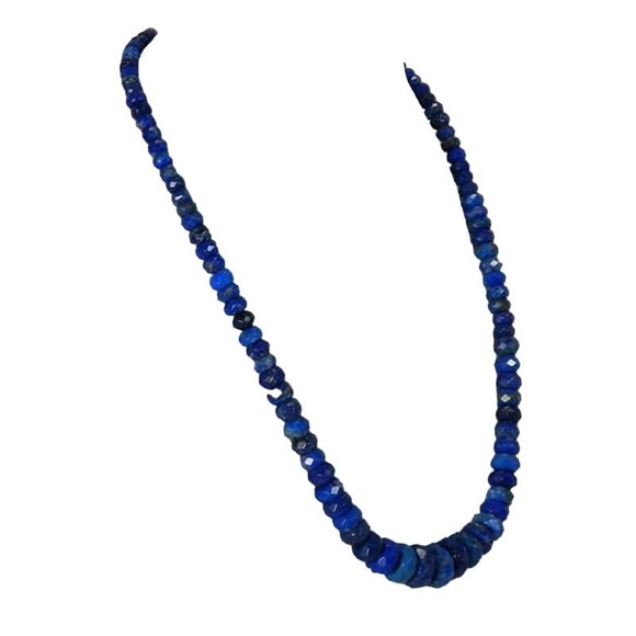 Jay King Graduated Lapis Faceted Beads 925 Necklace Mine Finds - Picture 3 of 9